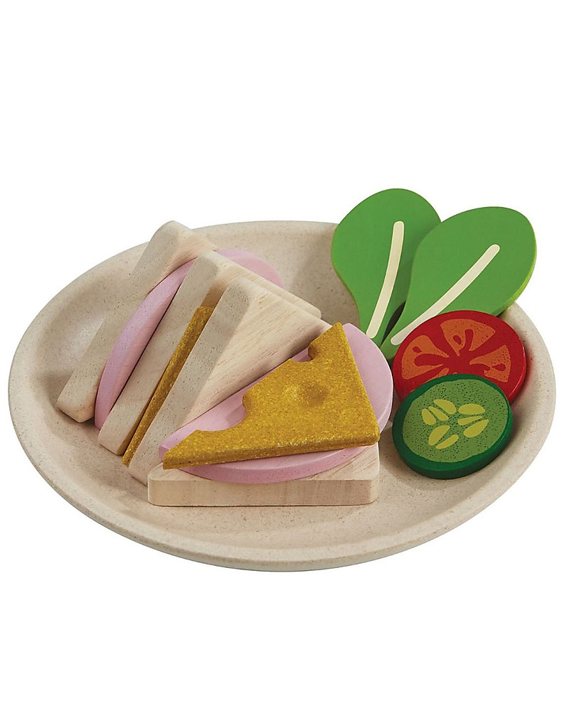 wooden sandwich set